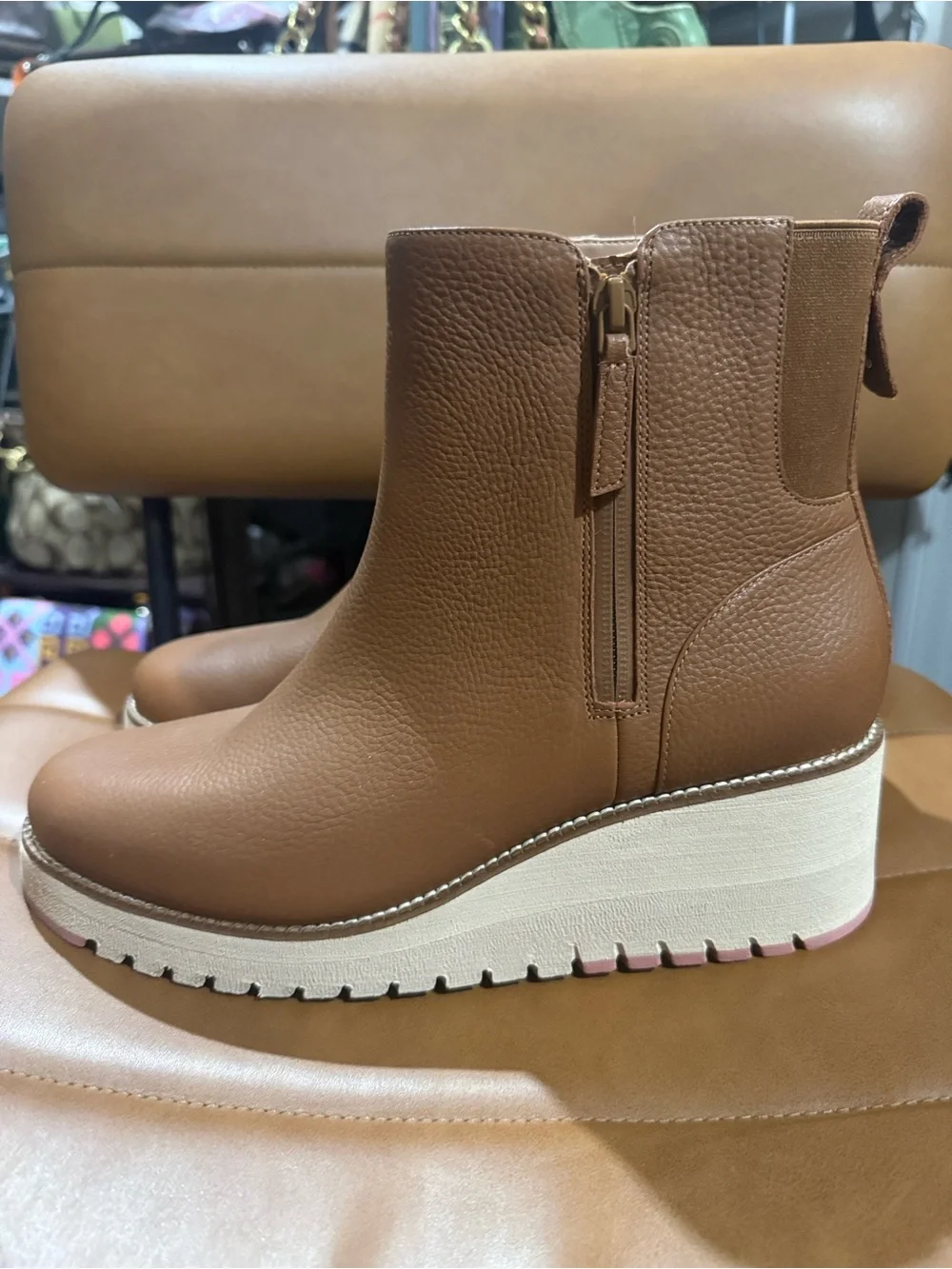 Cole Haan -Zerogrand City in Wedge Boots-in Waterproof Casual Style 10